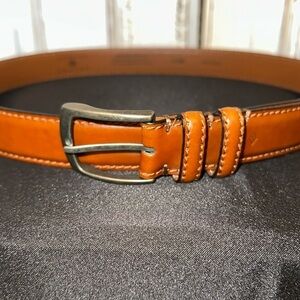 Men’s Joseph Abboud Genuine Leather Made in Italy Brown Belt Size 42